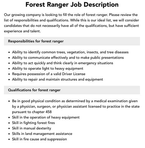 forest technician 1 denr duties and responsibilities